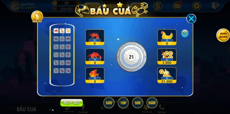 Bầu Cua Tôm Cá online