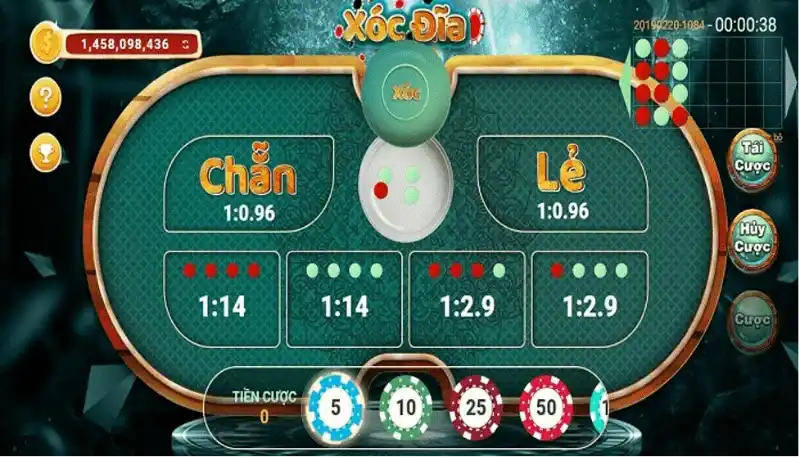 Thông tin về game bài Xóc Đĩa online