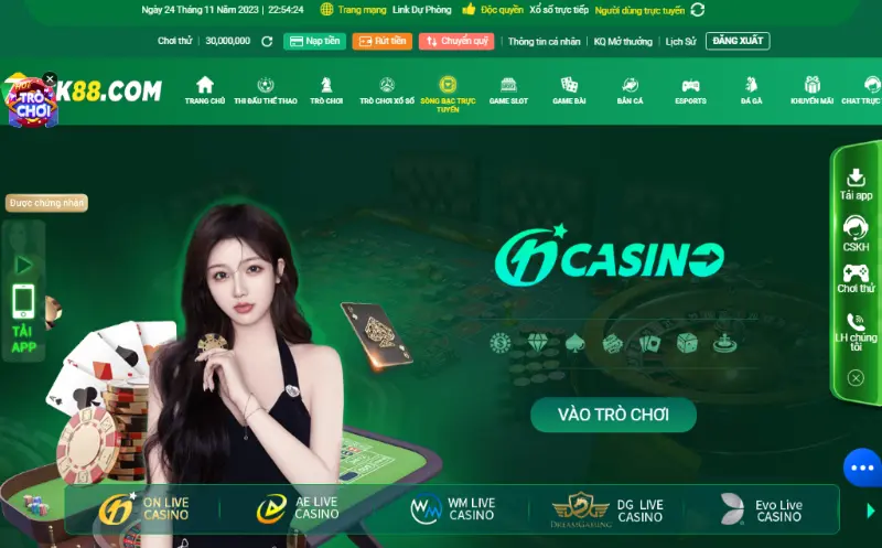 Tham gia những ván cược hấp dẫn tại casino